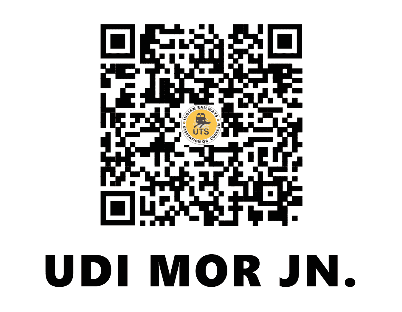 UTS QR Code for UDI MOR JN. - UDMR - NC (UTTAR PRADESH)